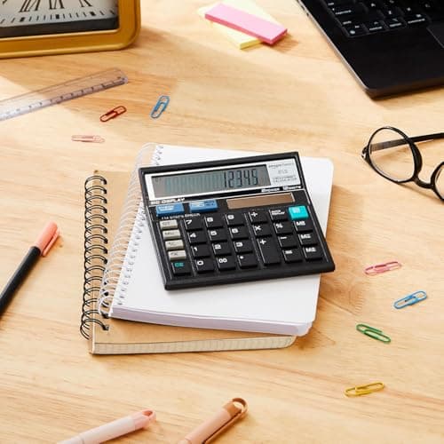 Amazon Basics AB-512 12-Digit Display Basic Calculator(Black) 2