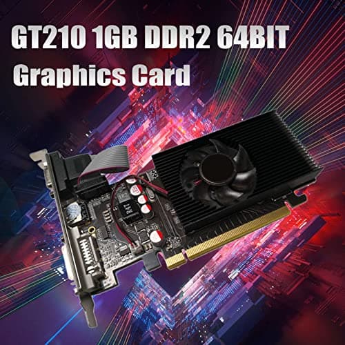 pizarra GT210 1GB DDR2 64Bit Graphics Card PCIE 2.0 GPU -Compatible VGA Desktop Video Card 2