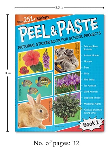 Peel & Paste - Pictorial Sticker Book For School Projects - Book 1 3