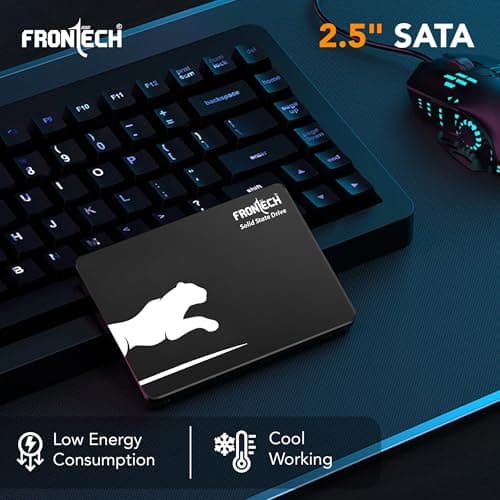 FRONTECH 512GB Internal SSD, 2.5 SATA3, Low Energy Consumption, Ultra Fast with Read/Write Speed Upto 500/460 Mbps, (SSD-0049, Black & White) 5