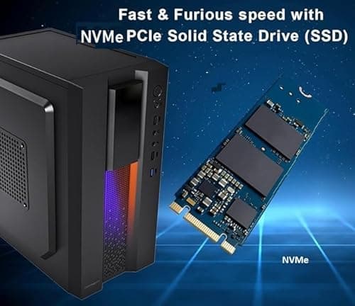 RK-Computer Desktop PC (Core i7-4790 | 16 GB RAM | 512 GB SSD NVMe | HDMI | VGA | Ethernet | WiFi | HD Graphics 4600 | USB 3.0 | Win 11 | MS Office 2019) 2
