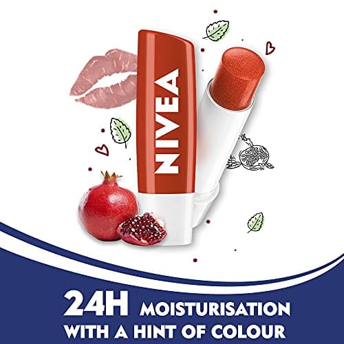 NIVEA Lip Balm, Pomegranate Shine, 4.8g and NIVEA Lip Balm, Fruity Watermelon Shine, 4.8g 4