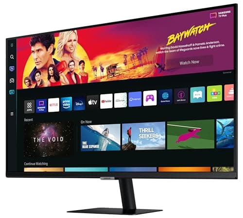 Samsung 32-inch(80cm) M7 4K UHD Smart Monitor, Type-C, Smart TV apps, TV Plus, Office 365, Apple Airplay, Dex, Bluetooth, IOT, Speakers, Remote (LS32BM700UWXXL, Black) 3