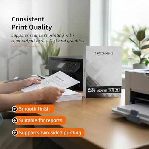 Amazon Basics A4 Copier Paper | Multipurpose Paper | 75 GSM | 500 Sheets | Compatible with Inkjet & Laser Printers 3