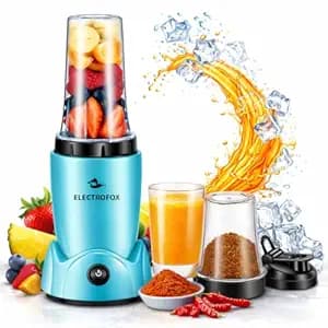 Electrofox Belndo+ 2 Jar Bullet Nutri 750 W Juicer Mixer Grinder (2 Jar Nutri Blendo+ | 2 Jars | Aqua Blue) 2 Year Warranty