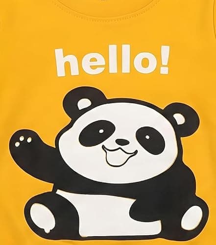 NEW BEGINNING Kids Clothes for Boys | Cotton Printed Full Sleeves Sweatshirt & Shorts Kids Dress Boy | Summer Wear Stylish Casual Baby Boy Dress 1-5 Year (Yellow+Black, 3-4 Years (24)) 4