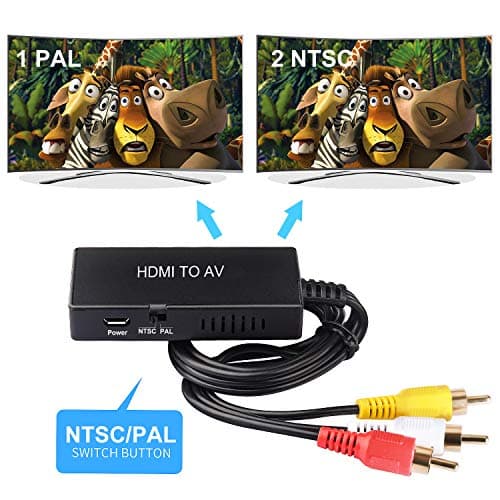 TaiHuai HDMI to RCA/AV Converter for Fire Stick, Roku, Apple TV, Xiaomi Mi Box, Android TV Box, DVD, Blu-ray Player 3
