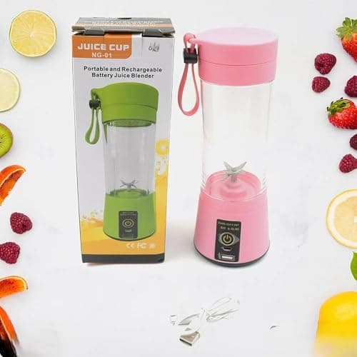 Portable Blender (Rechargeable), Heavy Duty Juicer, 6 Blades, Mini Handheld Fruit Hand Mixer for Home & Outdoor Use 2