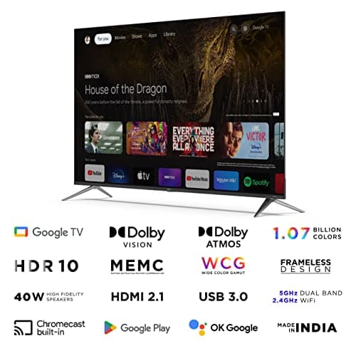 Acer 189 cm (75 inches) Advanced I Series 4K Ultra HD Smart LED Google TV AR75GR2851UDFL (Black) 2