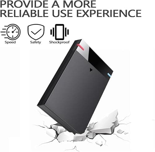 2.5'' 500GBUltra Slim Portable External Hard Drive USB3.0 HDD Storage for PC, Desktop, Laptop, MacBook, Chromebook, Xbox One.(V-GM01) 3