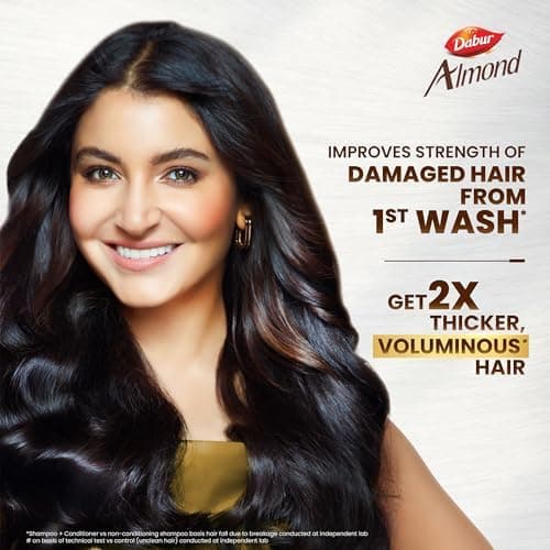 Dabur Almond Shampoo - 650 ml | For Nourished & Smooth Hair | Intense Nourishment | Helps in Hair Strenghtening | With Almond-Vita Complex & Milk Extracts 3