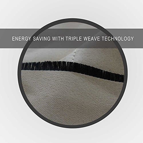 Home Sizzler 1 Piece 100% Blackout Eyelet Polyester Long Door Curtain, 9ft, Beige 3