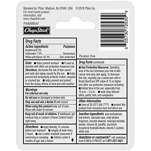 Chapstick Lip Pack Moisturizer-3, White 3