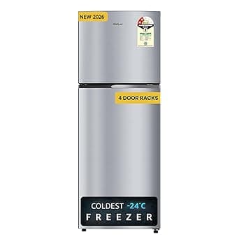 Whirlpool 235 L 2 Star Frost-free inverter Double Door Refrigerator (NEO SP278 PRM LUNAR STEEL(2S, 2026 Model)-Y, 2026 Model)