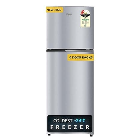 Whirlpool 235 L 2 Star Frost-free inverter Double Door Refrigerator (NEO SP278 PRM LUNAR STEEL(2S, 2026 Model)-Y, 2026 Model)