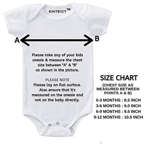 KNITROOT Dada Dadi Family Special Onesies, Unisex Baby Kids Cotton Lycra Envelope Neck Half Sleeve White Romper, Bodysuit, Sleepsuit, Dadi Ka Ladla, 0-3 Months, Infant Cloths for Boys & Girls 5
