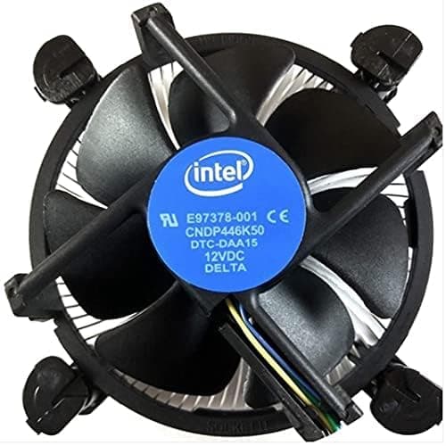 BKC Processor Cooling Fan for i3/i5/i7 LGA115x CPU Fan E97379 003 Core i3 i5 i7 Socket 1150 1155 1156 4-Pin Connector CPU Cooler with Aluminium Heatsink and 3.5-Inch