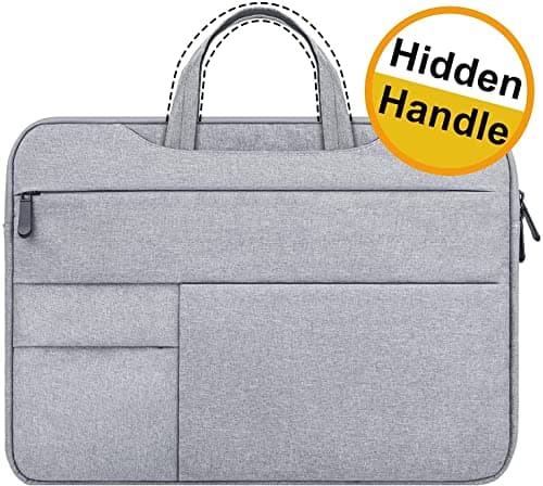 Dynotrek Kindle 11.6 12.9 inch Tablet Laptop Sleeve Case Cover Pouch Handbag with Handle Compatible for Most Apple Samsung Microsoft HP Asus Lenovo Asus Acer Dell, Denim Grey 5