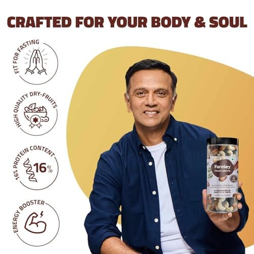 Farmley Panchmeva Dry Fruits Mix, 405g I Fit for Fasting | Healthy Snacks Mixed Nuts Contains Almonds, Cashews, Dates, Black Raisin, Green Raisin 5
