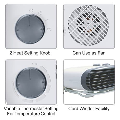 Orpat OEH-1260 2000-Watt Fan Heater (Grey) 3