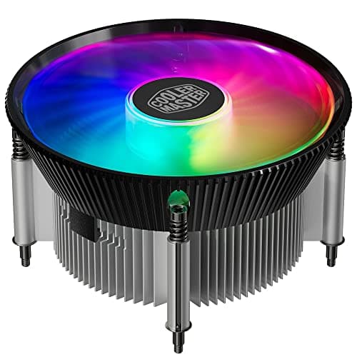 Cooler Master i70C CPU Air Cooling System for Intel LGA 1700 Sockets - 70mm Low-Profile, Aluminium & Copper Heatsink, Quiet 120mm PWM Fan (37.08 CFM, 1.33 mmH2O, 28 dBA, 650-1800 RPM), ARGB Compatible