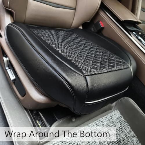 Suninbox Car Seat Covers,2 Pack Leather Bottom Car Seat Cover 5