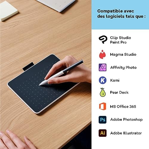 Wacom CTC 4110 One Small Bluetooth Graphics Drawing Tablet, 7.4 x 5.6 inch; Compatible with Chrome, Mac, Windows & Android for Digital, Photo Editing, Design; Includes Creative Software & Training 5