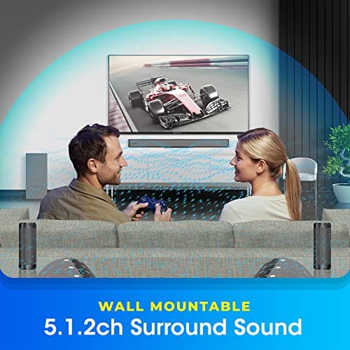 Zebronics Juke BAR 9750 PRO 5.1.2 Surround Dolby Atmos 525W Soundbar with Subwoofer, Dual Wireless Rear Satellites, HDMI eARC, Optical, Bluetooth 5.0, Wall Mount & Remote Control 5