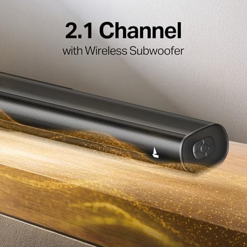 boAt Aavante 2.1 1650, 160W Signature Sound, 2.1-Channel with Wireless Subwoofer, BT v5.4, Multiple Ports, EQ Modes, Bluetooth Sound bar, Home Theatre Soundbar Speaker (Premium Back) 3