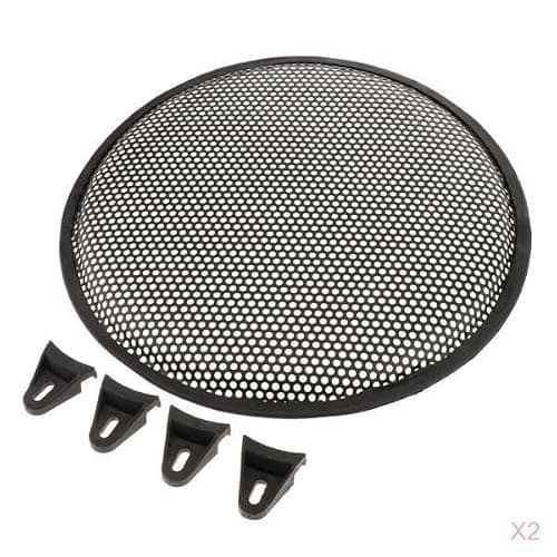 Meadawgs® 2Piece Speaker Grills Cover Case with Screws Audio Accessoric Black 12inch| Vehicle Electronics & GPS | Car Audio & Video Installation 2
