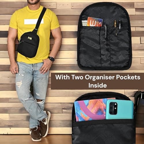 Pramadda Pure Luxury Chest Bag with Stylish Pen Gift Combo | gift for men special unique | corporate gifts for men women employees staff business clients | Birthday Gift for men 2