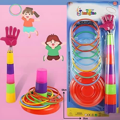Toy Imagine Shape Sorter Ring Toss Game for Kids | Indoor Outdoor Fun Toy for Ages 3+ | Educational Activity Toy for Hand-Eye Coordination & Shape Recognition | Kids Toys for 2-5 Years Boys & Girls 3