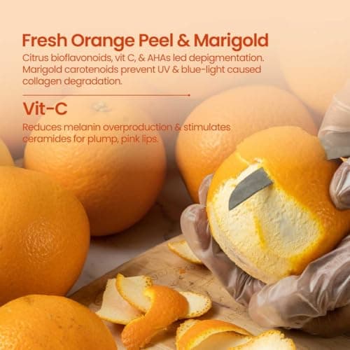 Nat Habit Orange Marigold Lip Balm Fresh Infused Lip Butter With Desi Ghee & Raw Honey For Lip Pigmentation, Lightening, Lip Repair, Dark And Chapped Lips (8gm) 4