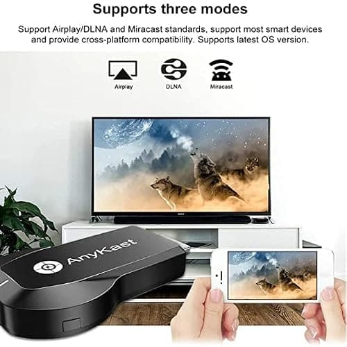 TMY HDMI 4K Mirarcast Wi-Fi Wireless Display Dongle/Compatible for TV/Projector Receiver, Windows Support Miracast Airplay (TMYPP06) 4