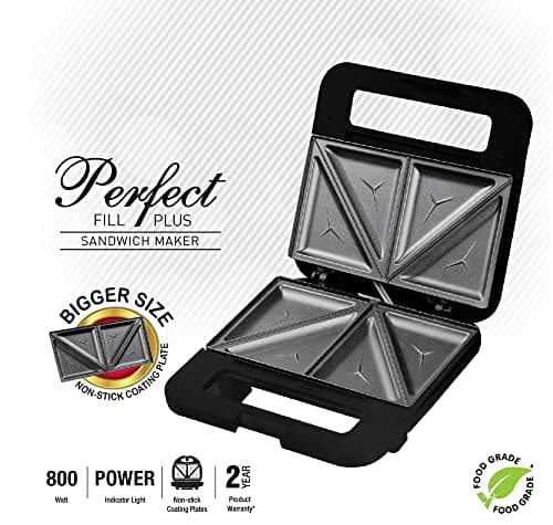 Havells Perfect Fill Plus Sandwich Maker(Black), 800 Watts 2