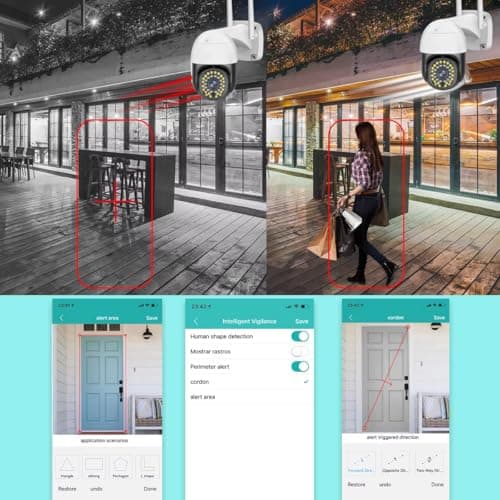 Maizic Smarthome 5MP 36IRS UHD WiFi Outdoor CCTV Camera for Home with Color Night Vision, Motion Tracking, Two Way Talk and Multi Users View, 2 Years Warranty 3