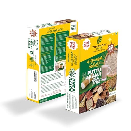 THARAGAI Traditional Puttu & Kanji Mix | 7 Types of Millets &12 Types of Traditional Rice Blend for Healthy Breakfast & Porridge | 500 G
