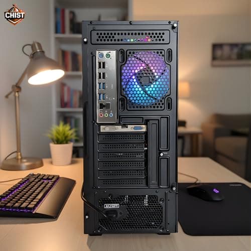 CHIST I7 Gaming Pc (Core i7 Processor/16GB Ram/GT 730 DDR5 4GB Graphic Card/ 512 GB NVMe SSD/Gaming Cabinet/WiFi-Bluetooth/Windows 10) 4