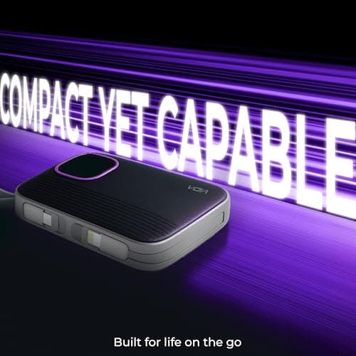 VIDA VoltBox 10-10000mAh Power Bank, 22.5 W Fast Charging, Digital LED Display, Integrated USB-C & Lightning Cables, Compact Portable Charger for Mobile Phones, Tablets, Cameras & Speakers 5