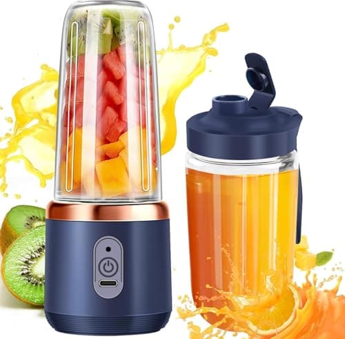 Toxu Portable Blender For Smoothie And Juices : Powerful 40 Watts Juicer Blender that Can Crush Ice too | Juicer Machine With 1800 Mah Rechargeable Battery-Smoothie Blender With In 400 MLJar