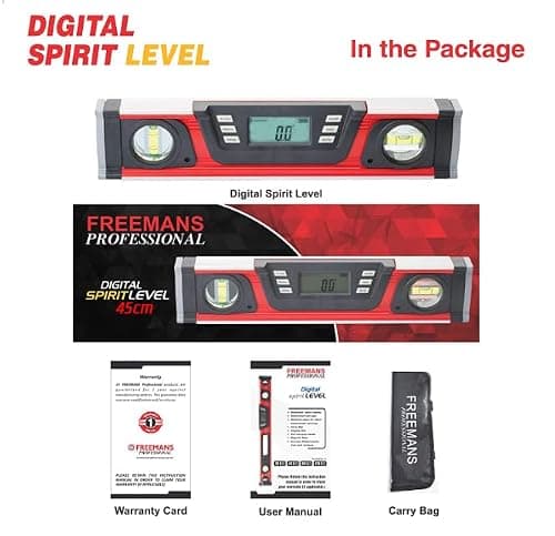FREEMANS Professional 45cm Digital Spirit Level 3