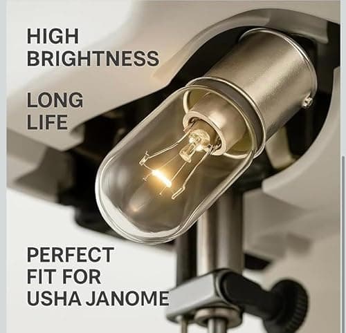 ARTDECOR Sewing Machine Bulbs (Pack of 2) – Perfect Fit for Usha Janome | Premium Warm Light | Long-Lasting | Made in India | High Brightness 2