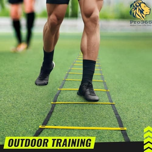 PRO365 Universal Self Training Agility Ladder with Carry Bag | Adjustable Multiple Rungs | Ideal for Soccer, Football, Speed & Fitness Drills | 1 Year Warranty 6