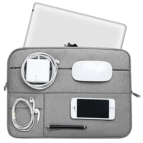 Probus 15.6 Inch Laptop Sleeve Briefcase Notebook Case Cover Handbag Business Office Travel Bag(Grey) 2