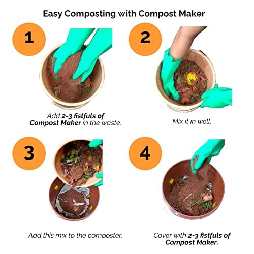 Daily Dump Compost Maker (Remix Powder) 3 kg I with Added Microbes I for Easy & Smell Free Aerobic Composting 4