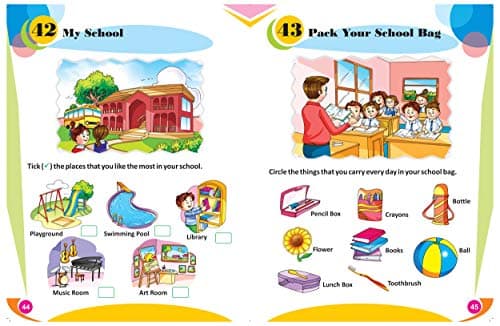 GIKSO Combo of Activity Books – 1 and 2 for Kids Age 3-7 Years Old Pack of 2 Books | Brain Booster 5