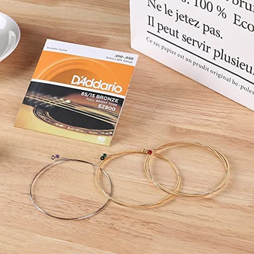 D'Addario Bronze Acoustic Guitar Strings_{.010-.050_Extra Light Gauge}_Stainless Steel Material 3