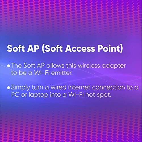 BigPlayer Mini Wireless USB Network Adapter 500Mbps Compact Internet Interface Dongle with WPS Support for Laptop Desktop Computer Black 5