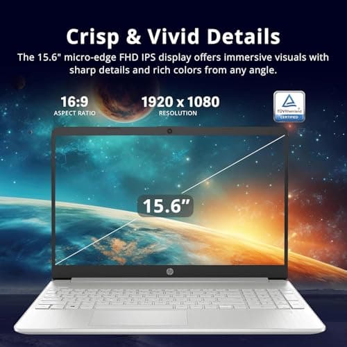 HP New Core i7 15.6" Laptop 2026 Edition | Intel High-Performance Core i7-1255U up to 4.7GHz | 16GB RAM - 512GB PCIe SSD | Webcam | FHD | Long Battery Life | Windows 11 | Business & Academic 3