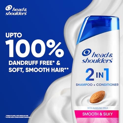Head & Shoulders , Anti Dandruff Shampoo + Conditioner, Smooth & Silky, 180 ML 3